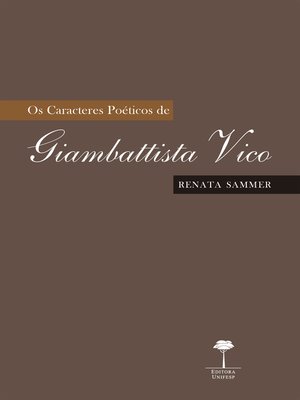 cover image of OS CARACTERES POÉTICOS DE GIAMBATTISTA VICO
